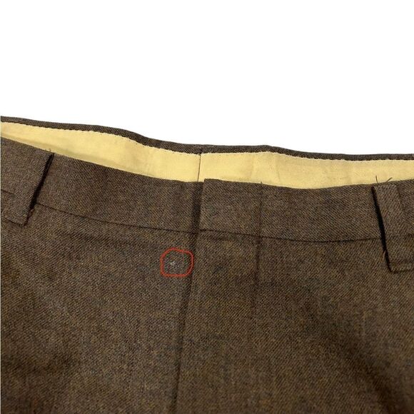 40x26 Vintage 100% Pure Wool Strathmore by Anderson Little Brown Dress Pants - Picture 10 of 10